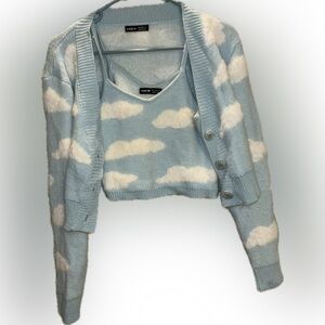 Tank Top and Cardigan Set